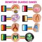 Face Paint Kit(red, orange, yellow, green, blue, purple, pink)